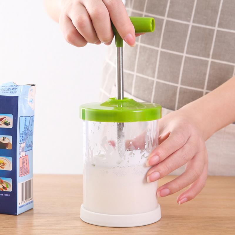 Mousseur de lait manuel (pompe à main) facile à utiliser