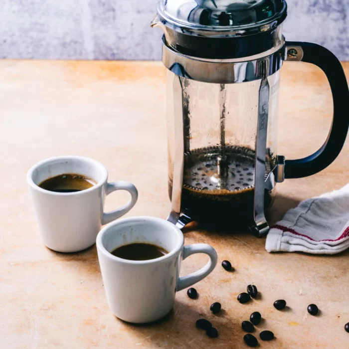 café à la presse française